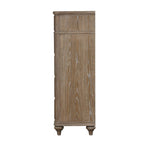 1 Piece Chest, Back Dovetail Drawers, Bedroom Furniture - Oak / Rustic