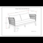 Santiago - Outdoor Sofa - Slate Gray