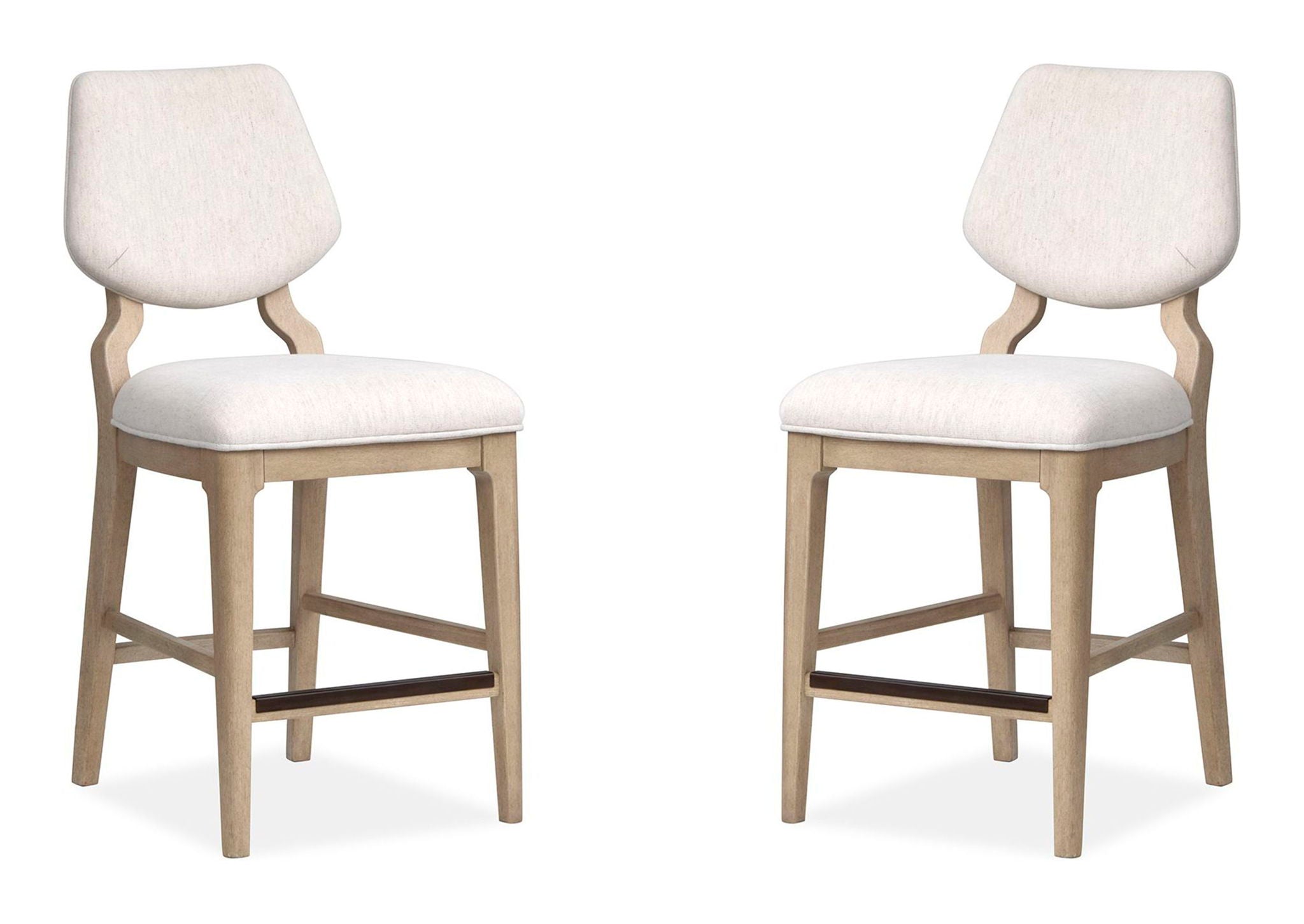 Sunset Cove - Counter Chair With Upholstered Seat and Back (Set of 2) - Sanibel Brown