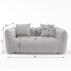 Cozy Beanbag Chair With High Resilience Foam Core For 2