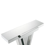 Nysa - 32"H Console Table - Mirrored & Faux Crystals