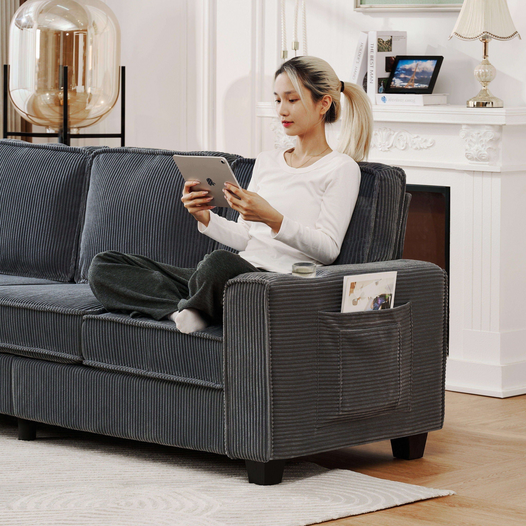3 Seater Compact Sofa For Living Room