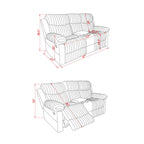 Bruni - Console Reclining Loveseat With Manual Recline