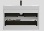 Alice - Bathroom Vanity With Large Storage, Sink, Wall Mounted