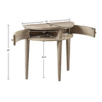 Vintage Inspired Storage Console Table With Fluted Doors