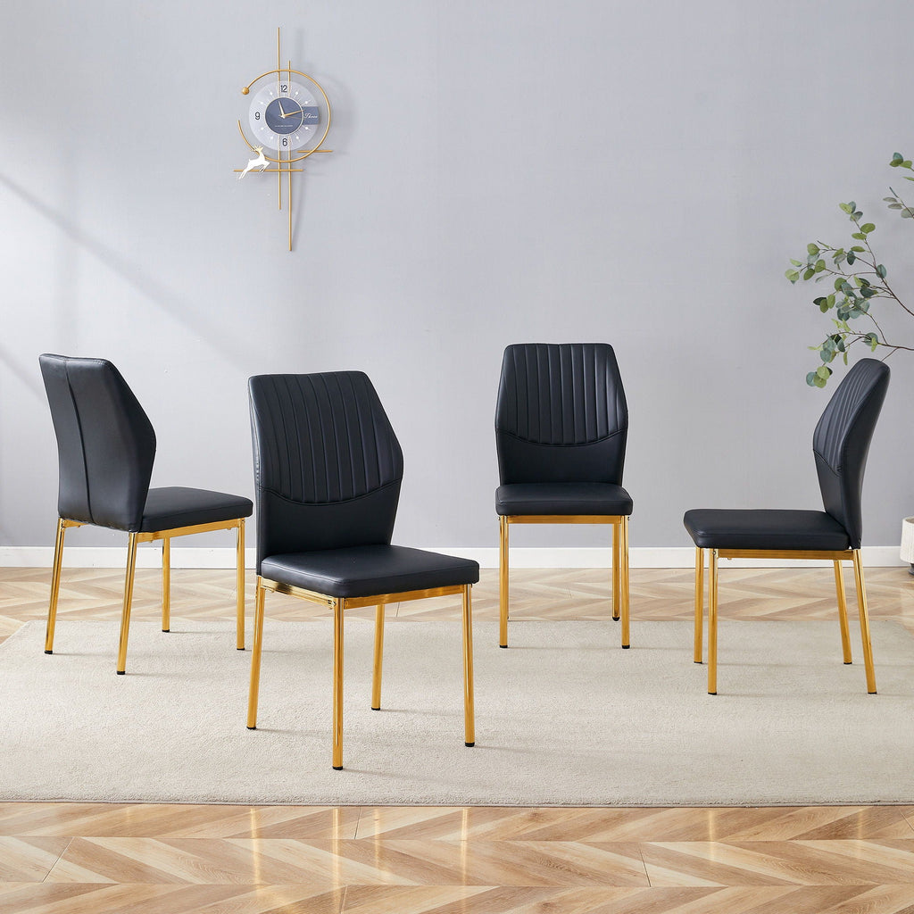 Luxury Simple Chair With Metal Leg