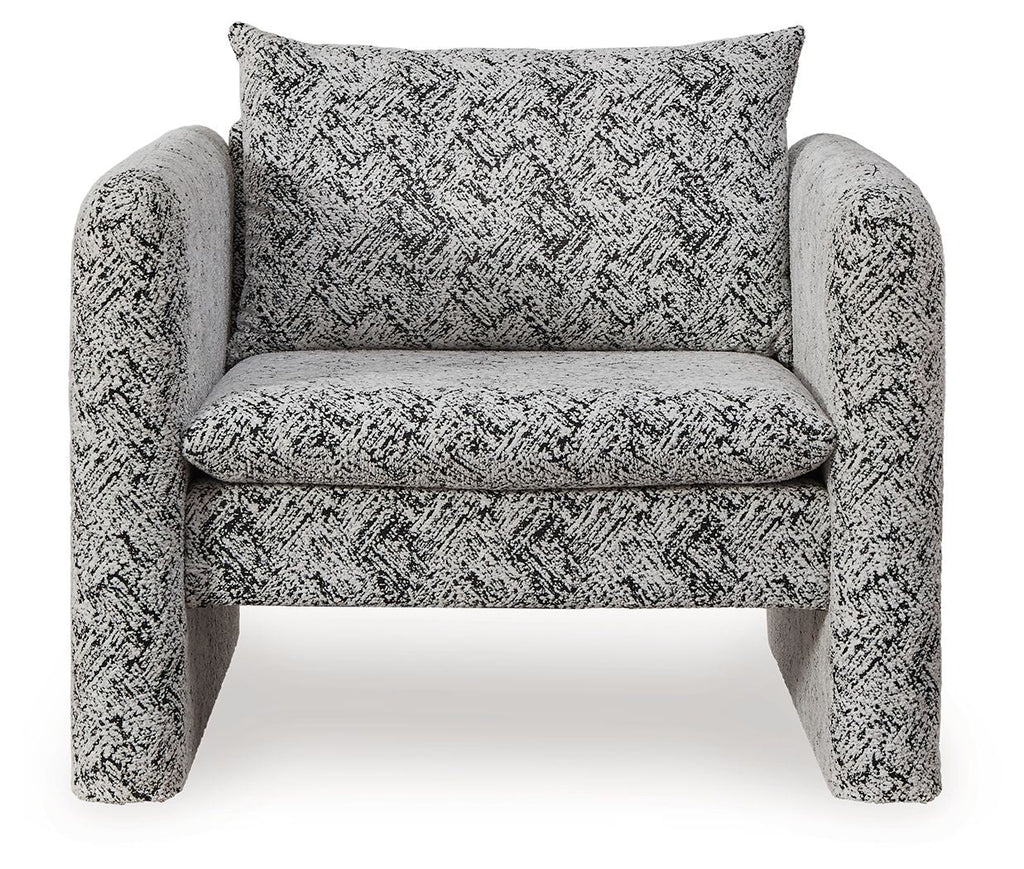 Kenbell - Accent Chair - Black / White
