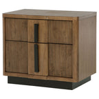 Terrace 2-drawer Nightstand Bedside Table Ash Brown