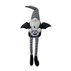 Sitting Gnome With Wings & Plaid Hat, For Halloween Decor