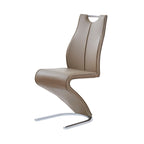 Tony - Dining Chairs (Set of 2) - Brown / Beige