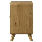 Bennett 2-drawer Bedroom Nightstand Bedside Table Light Oak