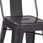 Rayne - Curved Back Metal Stool (Set of 2)