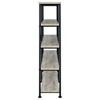 Analiese 63-inch 4-shelf Double Bookshelf Grey Driftwood