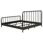 Rocco All Wood Water Pipe Open Frame Eastern King Bed Dark Bronze