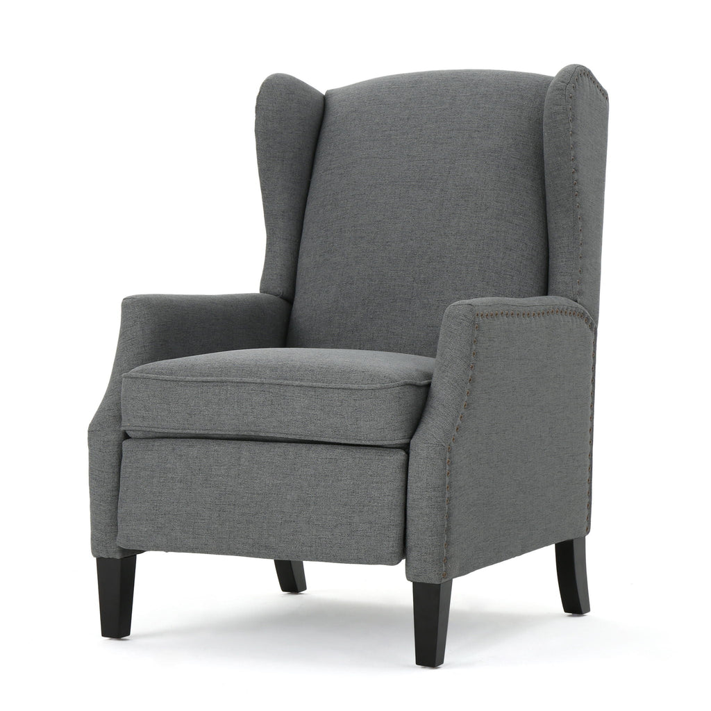 Westeros Wing Back Fabric Upholstered Recliner