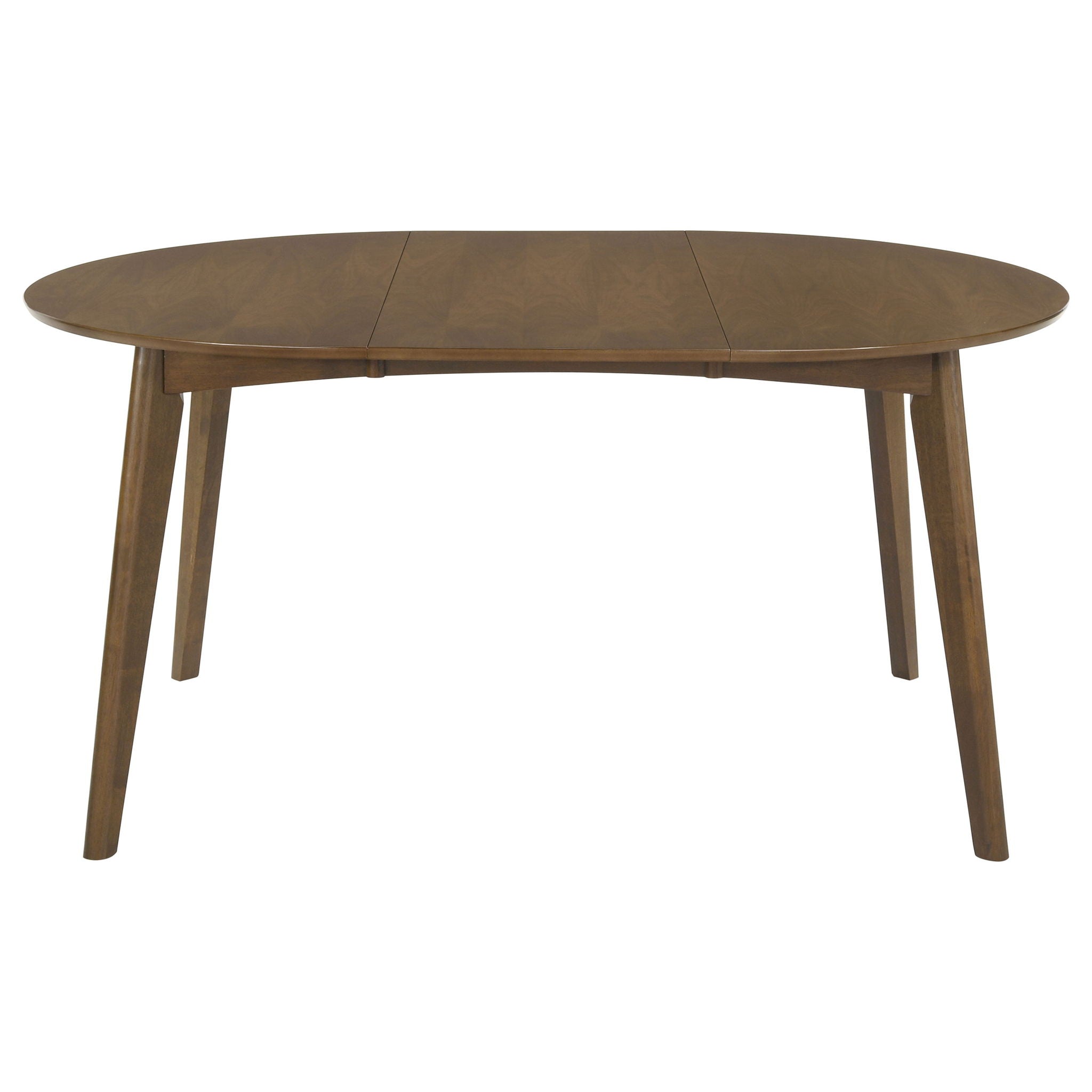 Jedda Oval 60-inch Extension Leaf Dining Table Dark Walnut