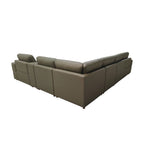 Upholstered Large Arms Sectional With Recliner Seats