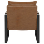 Rosalind Upholstered Track Arm Accent Chair Brown