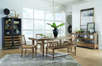 Lindon - Dining Side Chair With Paper Cord Seat (Set of 2) - Light Brown