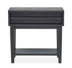 Lindon - Dark Open Nightstand - Coffee Bean