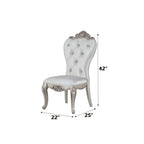 Gorsedd - Side Chair (Set of 2) - Cream Fabric & Golden Ivory