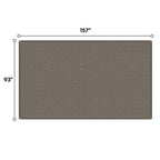 13' X 7.7' Outdoor Pergola Sun Shade Cover Cloth Patio Canopy Hdpe Permeable With Grommets - Brown