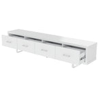 TV Stand With Slatted Drawers