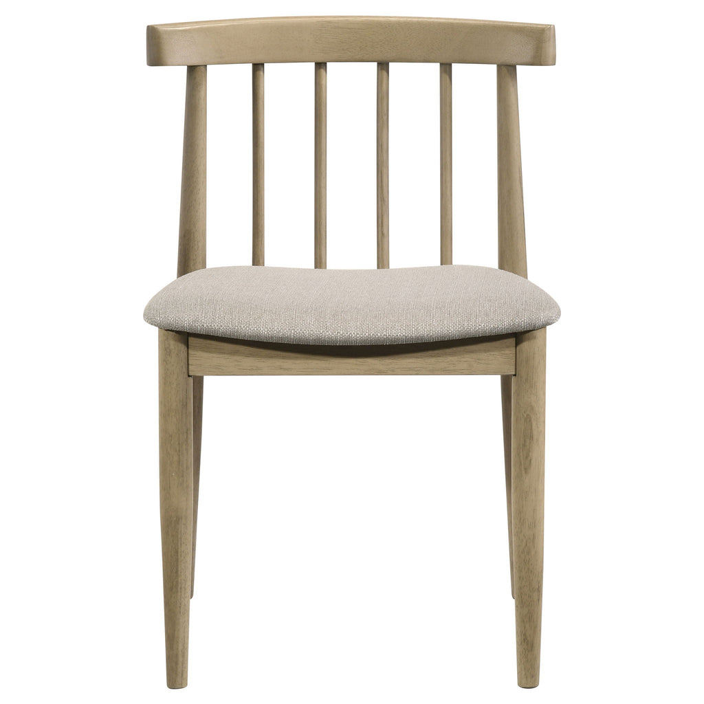 Cullen Dining Side Chair Upholstered Seat Natural Oak (Set of 2)