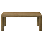 Castlewood 2-piece Cocktail Coffee Table Set Brown Oak