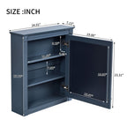 Wall Mounted Bathroom Storage Cabinet With Mirror, Medicine Cabinet With Height Adjustable Shelf