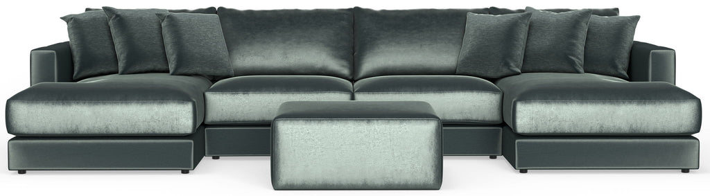 Remington - Modular Sofa And Cocktail Ottoman - Pine