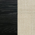 Arini 56-inch Queen Panel Bed Cream and Black