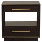 Durango 2-drawer Nightstand Smoked Peppercorn