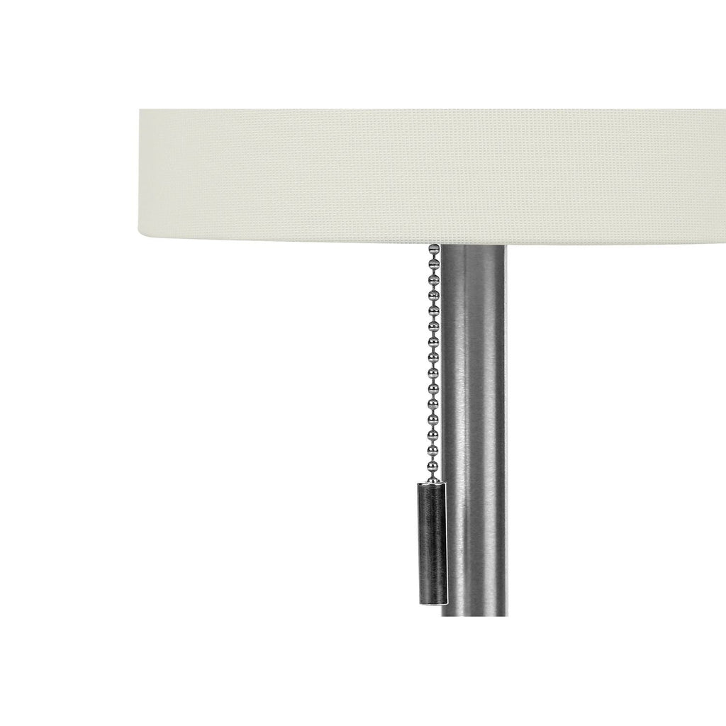 Lighting, Table Lamp, USB Port Included, Nickel, Contemporary (Set of 2)