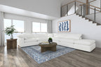 Raleigh 6-piece Boucle Upholstered Modular Sectional Ivory