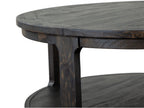 Boswell - Round Cocktail Table (With Casters) - Peppercorn