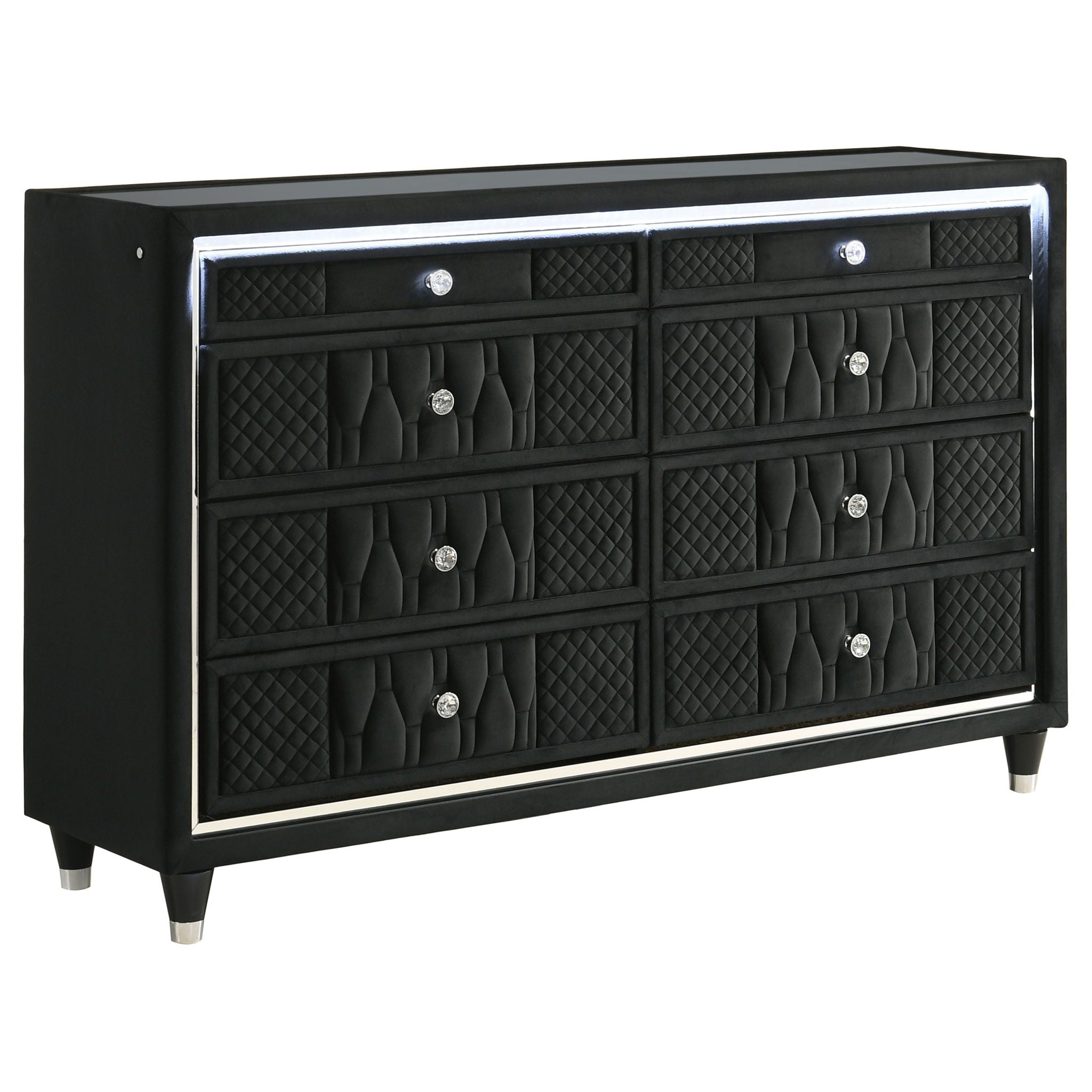 Lorient 4-piece Eastern King Bedroom Set Black