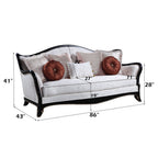 Nurmive - Sofa With 7 Pillows - Beige Fabric