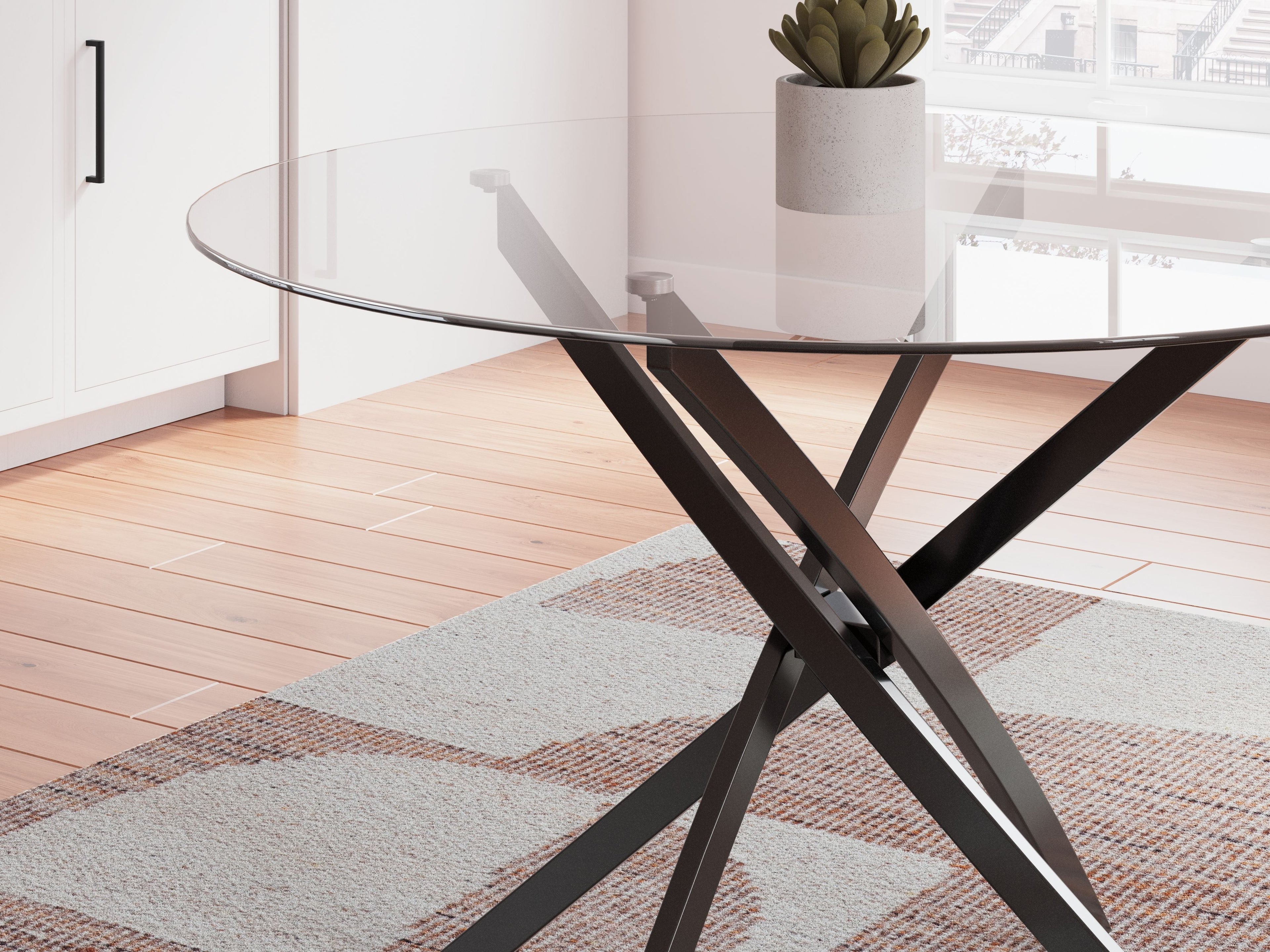 Pharwynn - Round Dining Room Table - Black