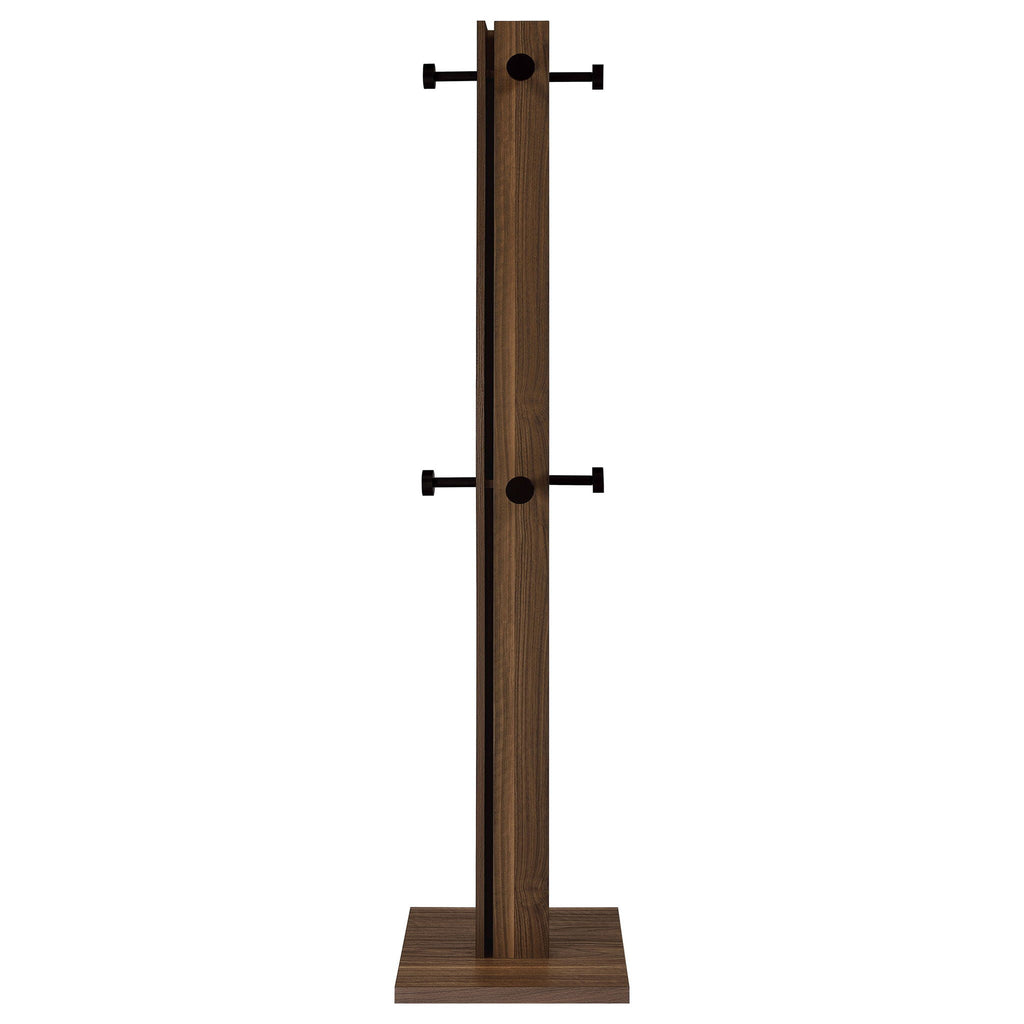 Rikkie Engineered Wood Coat Rack Walnut