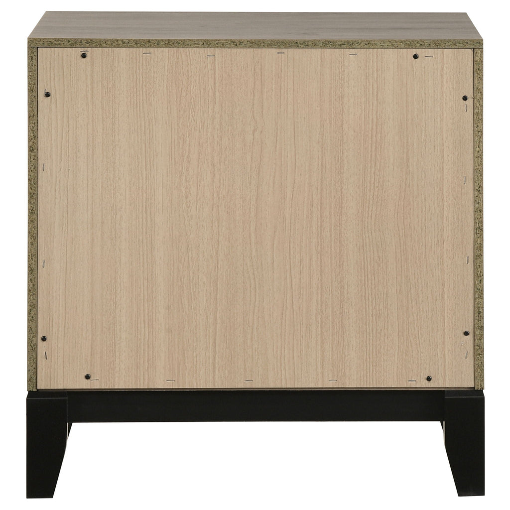 Valen 2-drawer Nightstand Bedside Table Light Taupe