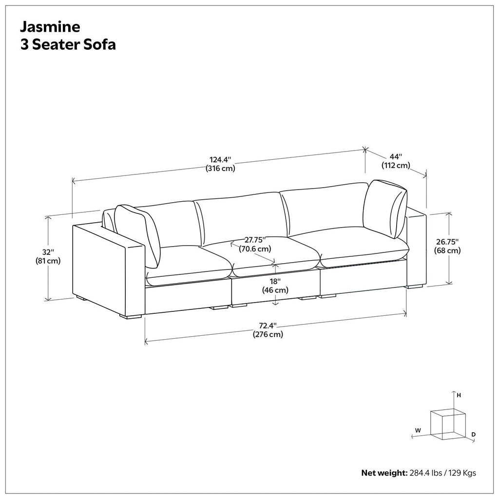 Jasmine - Handcrafted Sofa