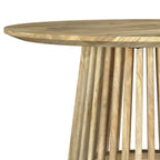Touhy Round Solid Wood Cocktail Coffee Table Natural Mango