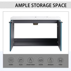 Contemporary Wall Mounted Bathroom Vanity With Resin Double Sink