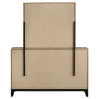 Valen 6-drawer Bedroom Dresser and Mirror Light Taupe