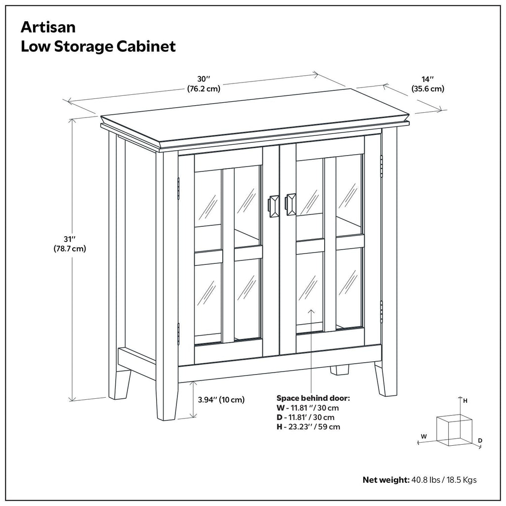 Artisan - Handcrafted Low Storage Cabinet