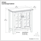 Artisan - Handcrafted Low Storage Cabinet