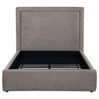 Lawson 54-inch Upholstered Full Panel Platform Bed Mushroom