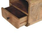Curved Upper Slot Floating Nightstand
