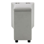 Emee - Console With USB - Gray Corduroy